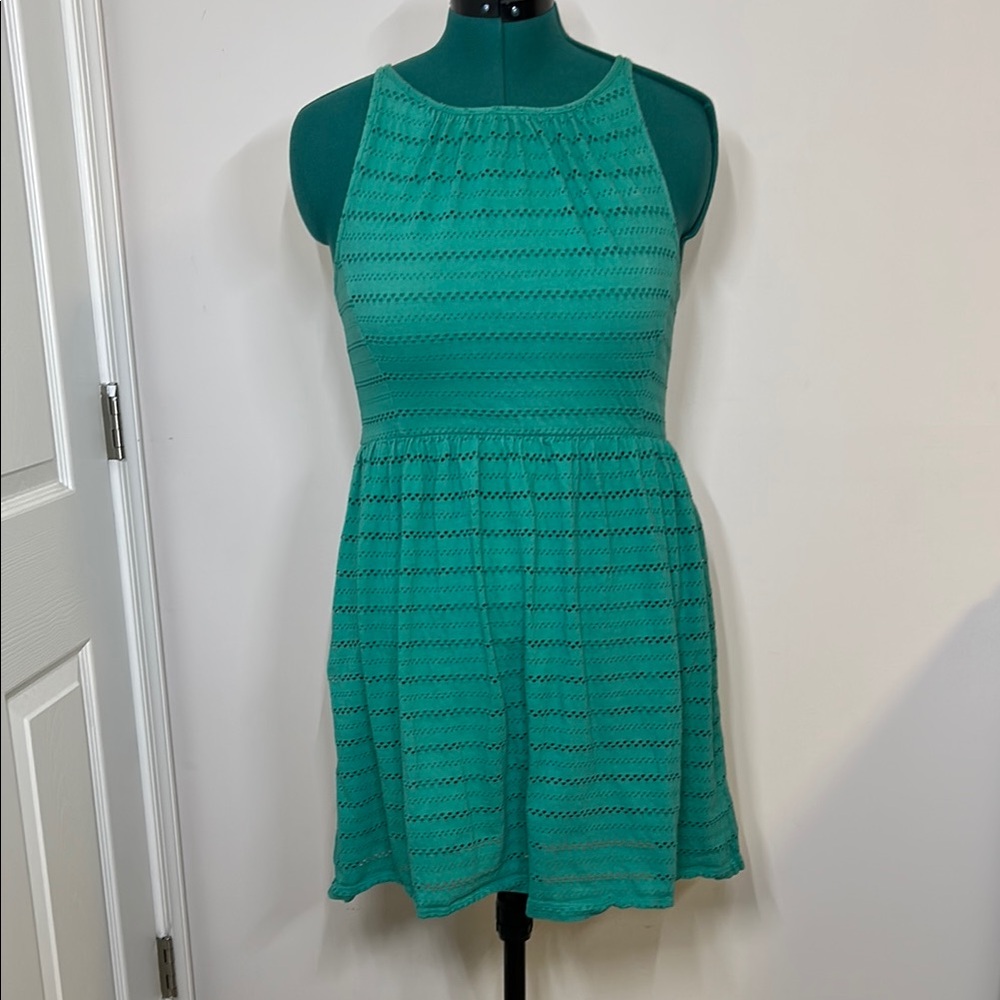 Ann Taylor Loft Green Sleeveless Women's Dress Size Small